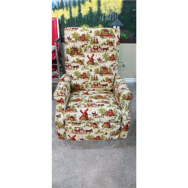 Christmas Patterm Reclining Massage Chair