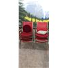 Image 1 : Set Of 6 Matching Stackable Red Chairs