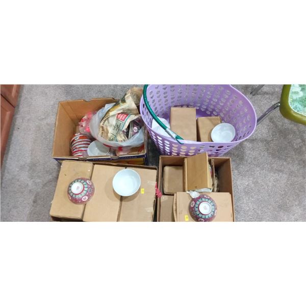 Large Assortment Of Chinese Rice Bowls