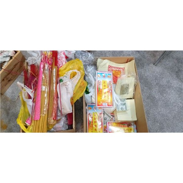 Large Assortment Of Traditional Chinese Incents And Burning Money