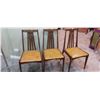 Image 1 : Set Of Three Antique Wooden Chairs