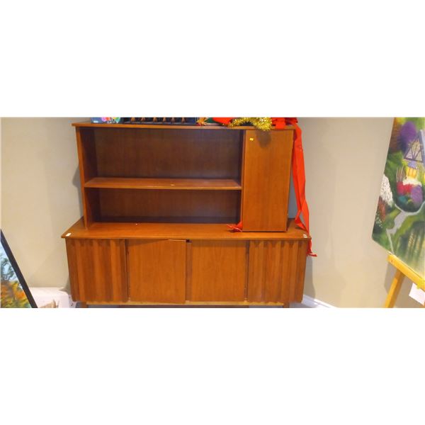 Mid Century Modern Teak Hutch
