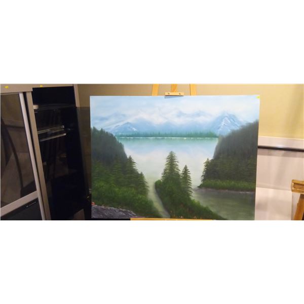 River Valley Acrylic Painting