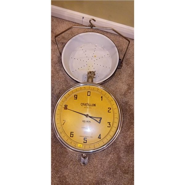Vintage Chatillon is0-Seal Hanging Scale
