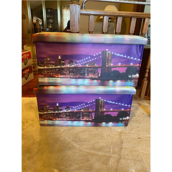 Collapsable Fabric Storage Boxes 30L x 15W x 15T