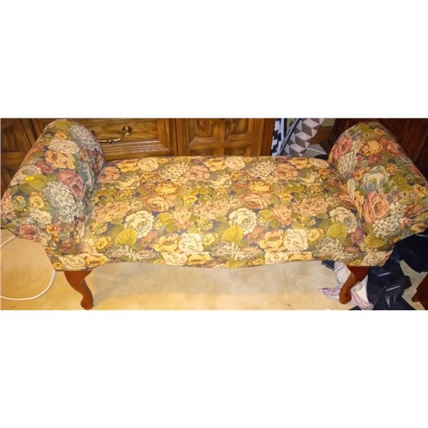Antique Upholstered Bench