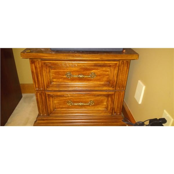 Set Of Antique Wooden Night Stands  26L x 17D x 22T