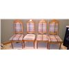 Image 1 : Set Of 4 Matching Wooden Chairs 44T