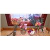 Image 2 : Assortment Of Faux Flowers And Decorative Vases