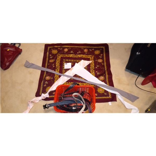 Assorted Womens Belt And Scarves