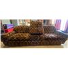Image 1 : Vintage Couch And Ottoman 90L x 36D x 29T