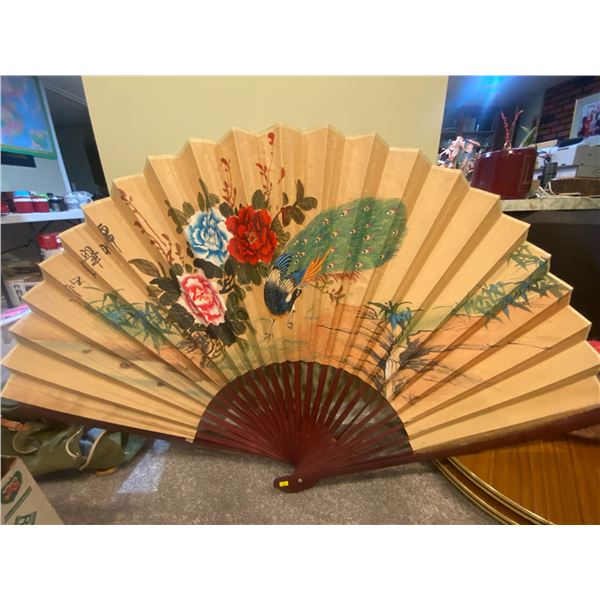 Giant Hand Painted Chinese Fan