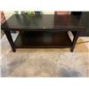 Image 1 : Black Wooden Coffee Table  41L x 21W x 18H