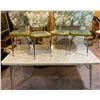 Image 1 : Vintage Table And Set Of 4 Chairs 71L x 36D  x 29T