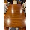 Image 2 : Antique Mahogony Dining Table with Eight Chairs 80l x41d x 50h