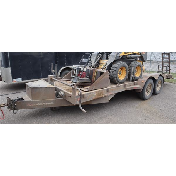 *BAILIFF SEIZURE* 1997 GOERTZON 18' FLAT DECK TRAILER~BUYERS PREMIUM THIS LOT ONLY 10%