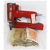 Image 1 : OLDER MODEL AIR STAPLER WITH BAG OF STAPLES