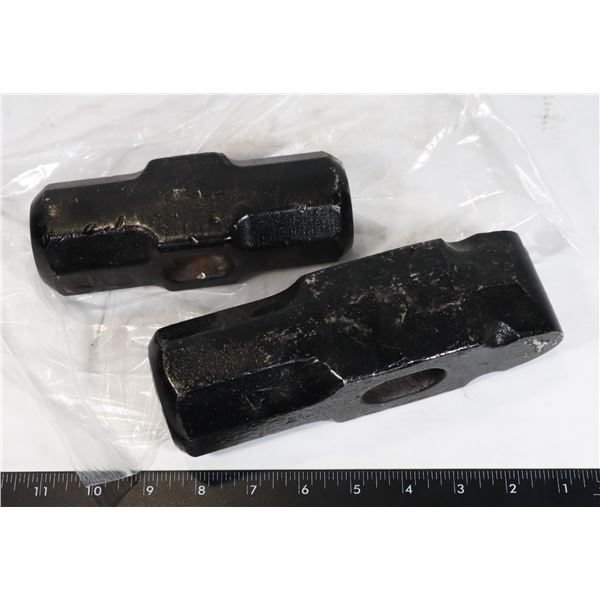 TWO SLEDGEHAMMER HEADS