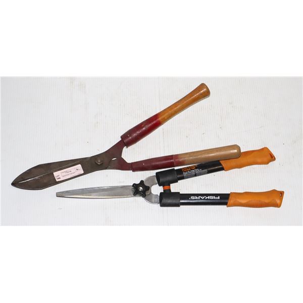 TWO GARDENING SHEARS