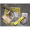 Image 1 : MILK CRATE OF ASSORTED SHOP SUPPLIES INCLUDING