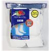 Image 1 : CREW WHITE SOCKS,12-16,PACK OF 6,FRUIT OF THE