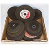 Image 1 : FLAT OF ASSORTED SIZE AND CONDITION CUT OFF WHEELS