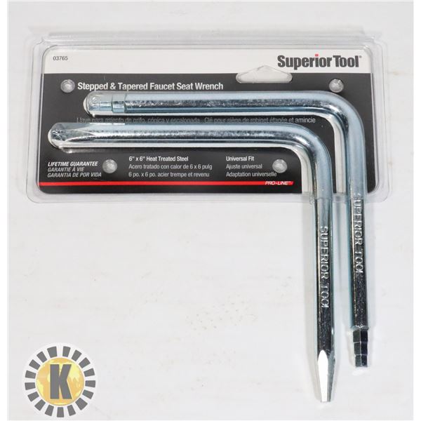 6 X6  STEPPED & TAPERED FAUCET SEAT WRENCH