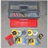 Image 1 : TOOL TRAY WITH CONTENTS, CHAIN, TAPE MEASURES,