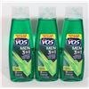 LOT OF X3 V05 MEN 3IN1 SHAMPOO, CONDITIONER &BODY