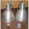 Image 1 : TWO INDUSTRIAL LOOK LIGHT FIXTURES