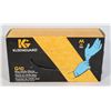 Image 1 : KLEENGUARD BLUE NITRILE GLOVES 100PC