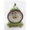 Image 1 : Antique Metal Swiza Mignon Clock 3.5" x 5"