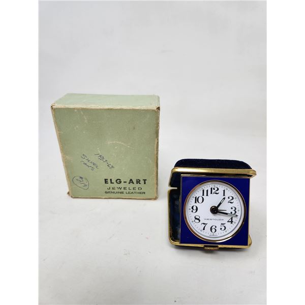 Vintage Westclox Folding Portable Alarm Clock