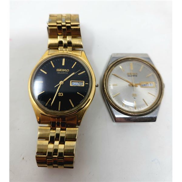 2 Vintage Seiko Quartz Men's Watches