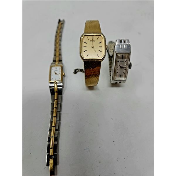 3 Vintage Seiko Ladies Watches