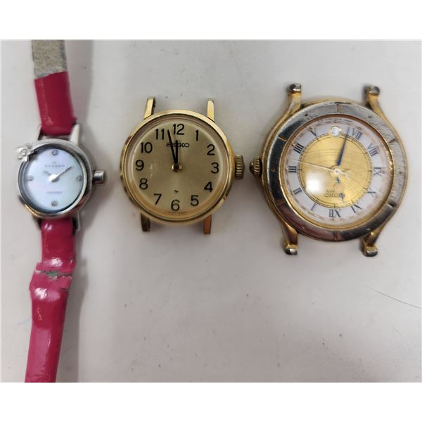 3 Vintage Seiko Ladies Watches