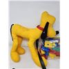 Image 2 : Pluto Stuffy, Marble Run Blocks, and Figurine Lot