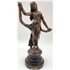 Image 1 : Vintage Bronze Lady Statue 12" Tall