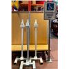 Image 1 : 3 Sanitizer Foot Pump Stands & Wheel Chair Sign Stand