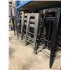 Image 2 : *NL* LOT OF APPROX. 26 COMMERCIAL METAL STACKABLE STOOLS & A COMMERCIAL METAL BAR STOOL