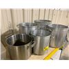 Image 2 : *NL* 4 LARGE STAINLESS STEEL COMMERCIAL STOCK POTS & A LARGE IN POT COLANDER