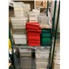 Image 2 : *NL* GREEN METRO STYLE 3 TIER SHELF WITH CONTENTS; COMMERCIAL WHITE/TRANSPARENT FOOD STORAGE