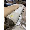 Image 3 : *NL* LARGE ROLL OF APPROX. 12'W WHITE LOW PILE COMMERCIAL CARPET