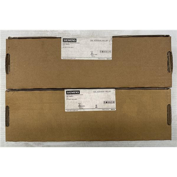 (2) New Factory Sealed Siemens #6FB1211-5GA10-7AT2 GAL ATE500E Relays Control Units CNTE-0001N