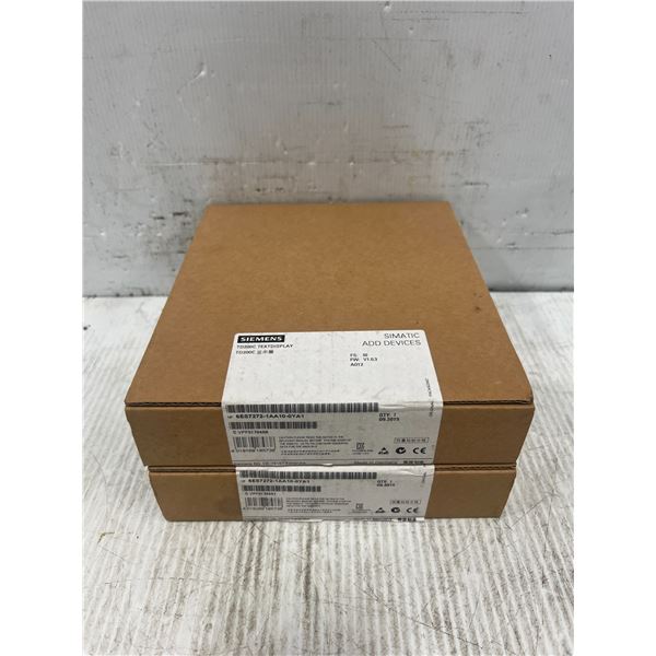 (2) Siemens #6ES7272-1AA10-0YA1 TD200C TEXT DISPLAYS