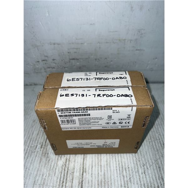 Lot of (2) Siemens #6ES7131-7RF00-0AB0 Module - Open Boxes