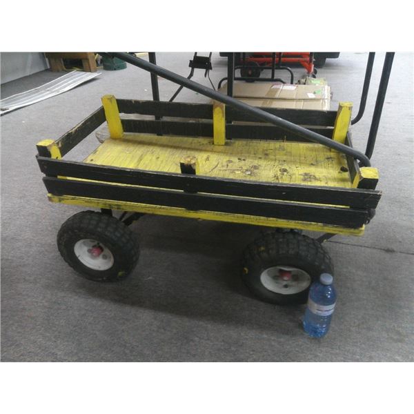Wagon cart one rim is bent rim