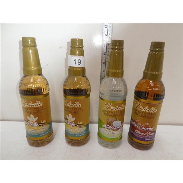 4x 750ml Dolcella gourmet syrup