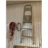 Image 4 : Wood Garden Bench 38 w x 24 l x 36 h & Wood Wind-chime (broken) 3 Step Ladder, 3 Extension Cords, Po