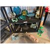 Image 1 : Frog, Lily Pad, Animal Garden Décor, Plat Pots (1 Broken) and Garden Stakes